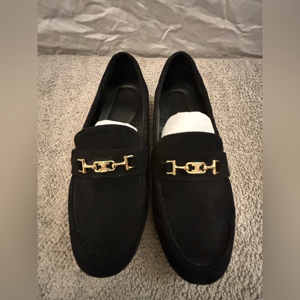 BLACK SUEDE DRIVING MOC LOAFERS